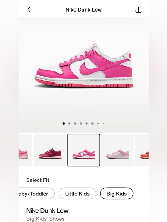 Nike dunk low big kids shoes - Picture 4 of 6